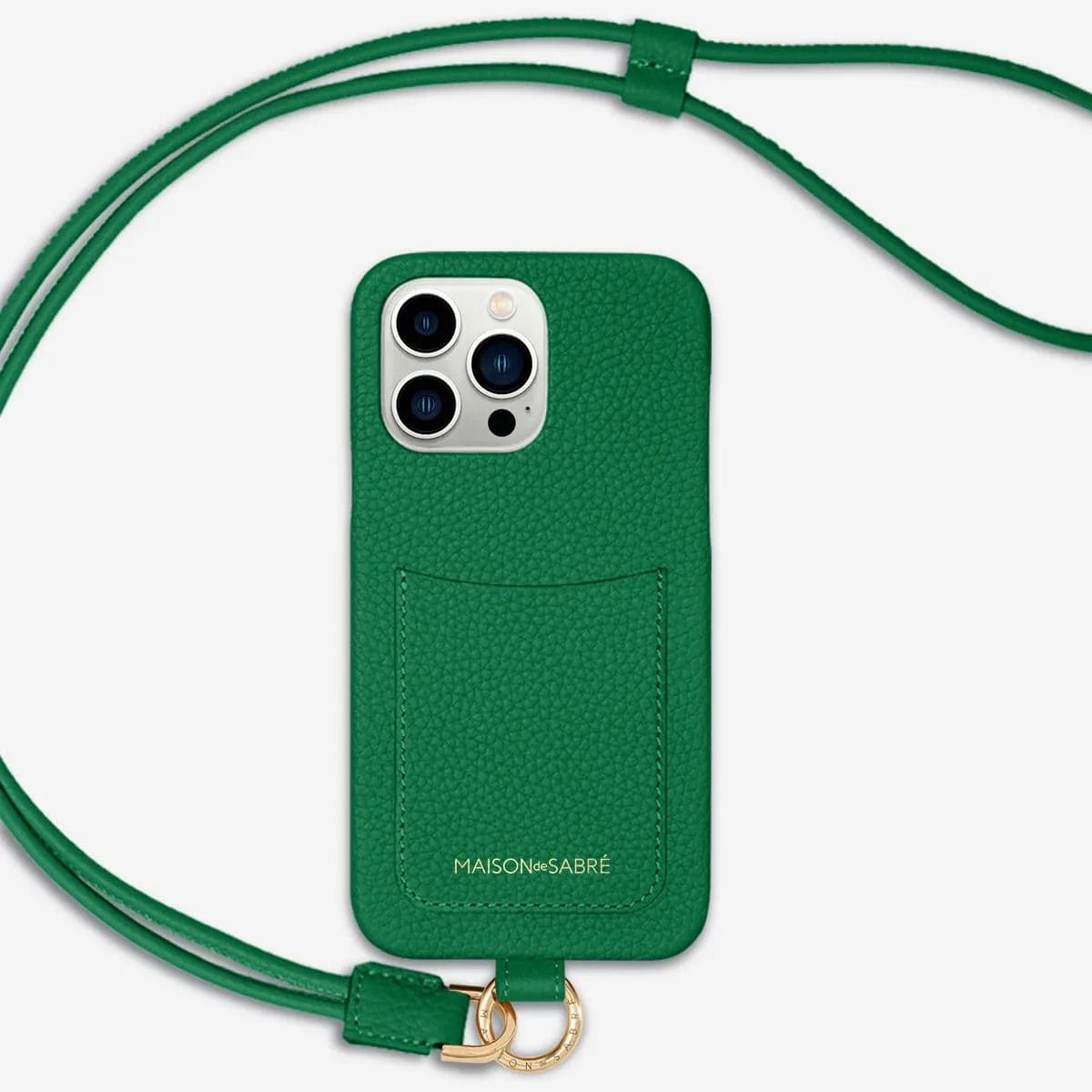 The Sling Phone Case iPhone 13 Pro - Emerald Green