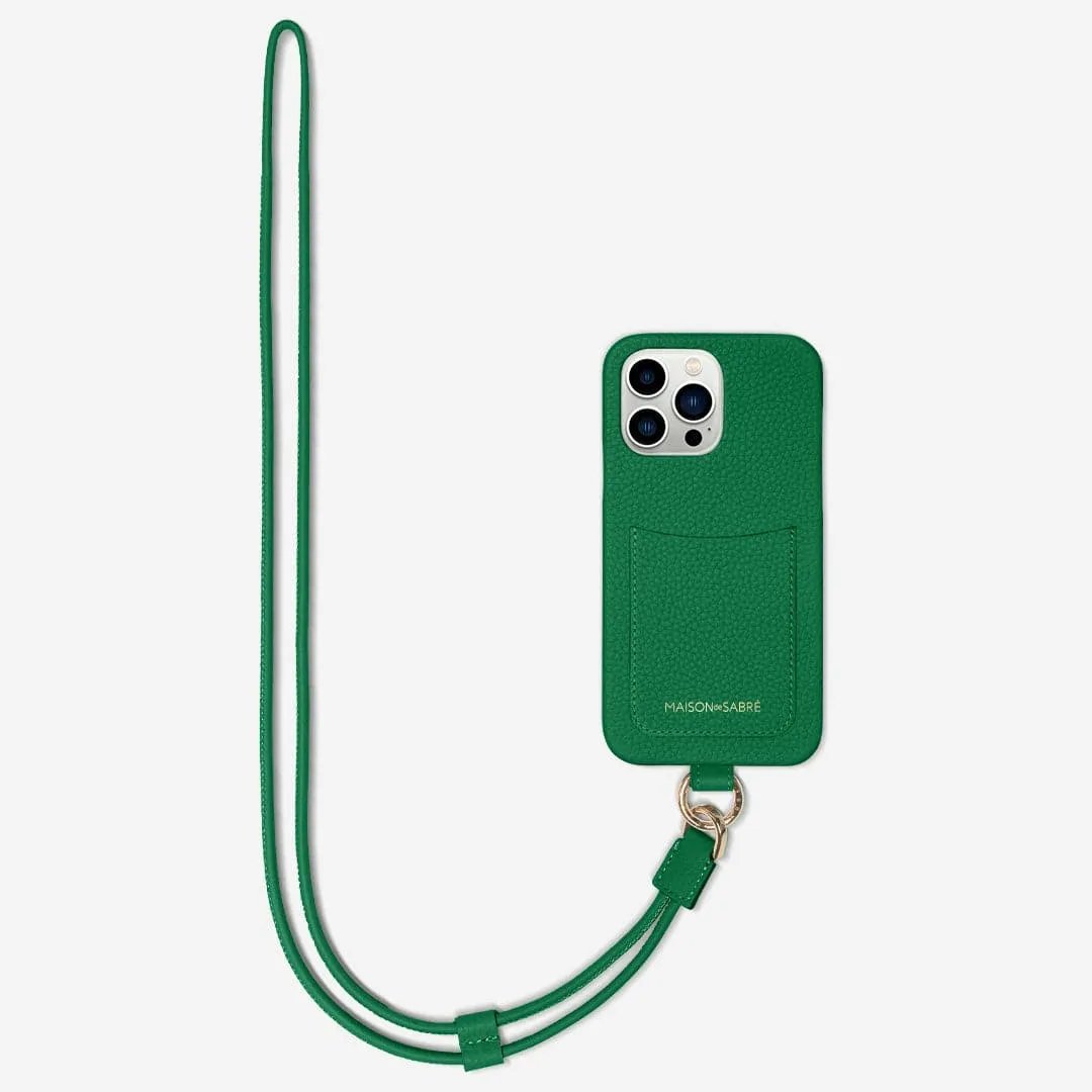 The Sling Phone Case iPhone 13 Pro - Emerald Green