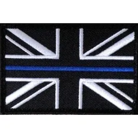 Thin Blue Line Velcro Patch 75mm x 50mm