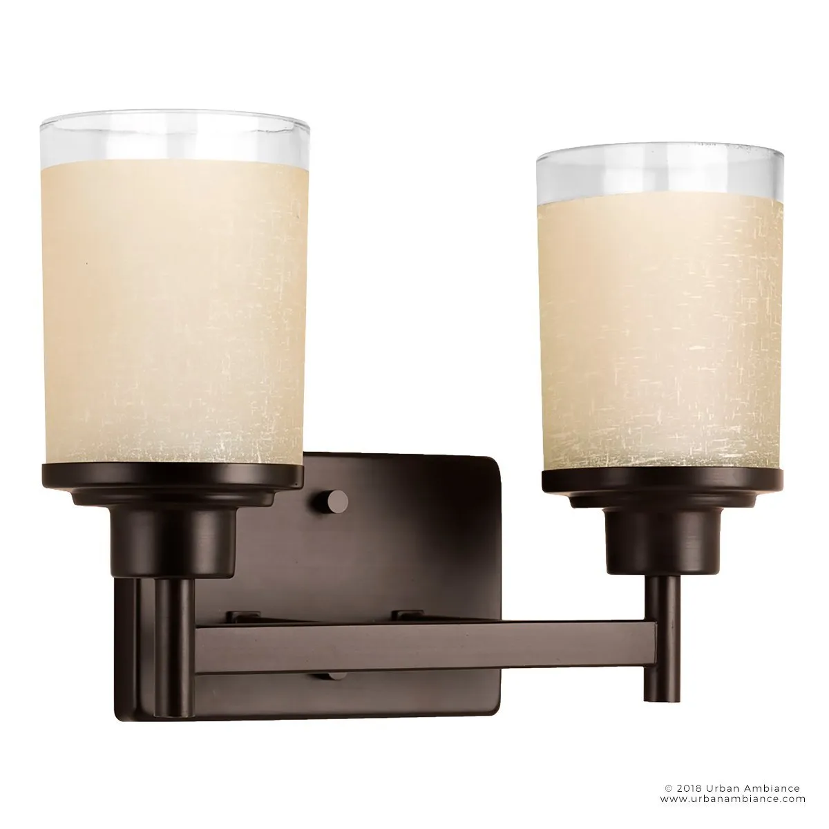 UHP2011 Contemporary Bathroom Vanity Light, 9.5"H x 13"W, Olde Bronze Finish, Cupertino Collection