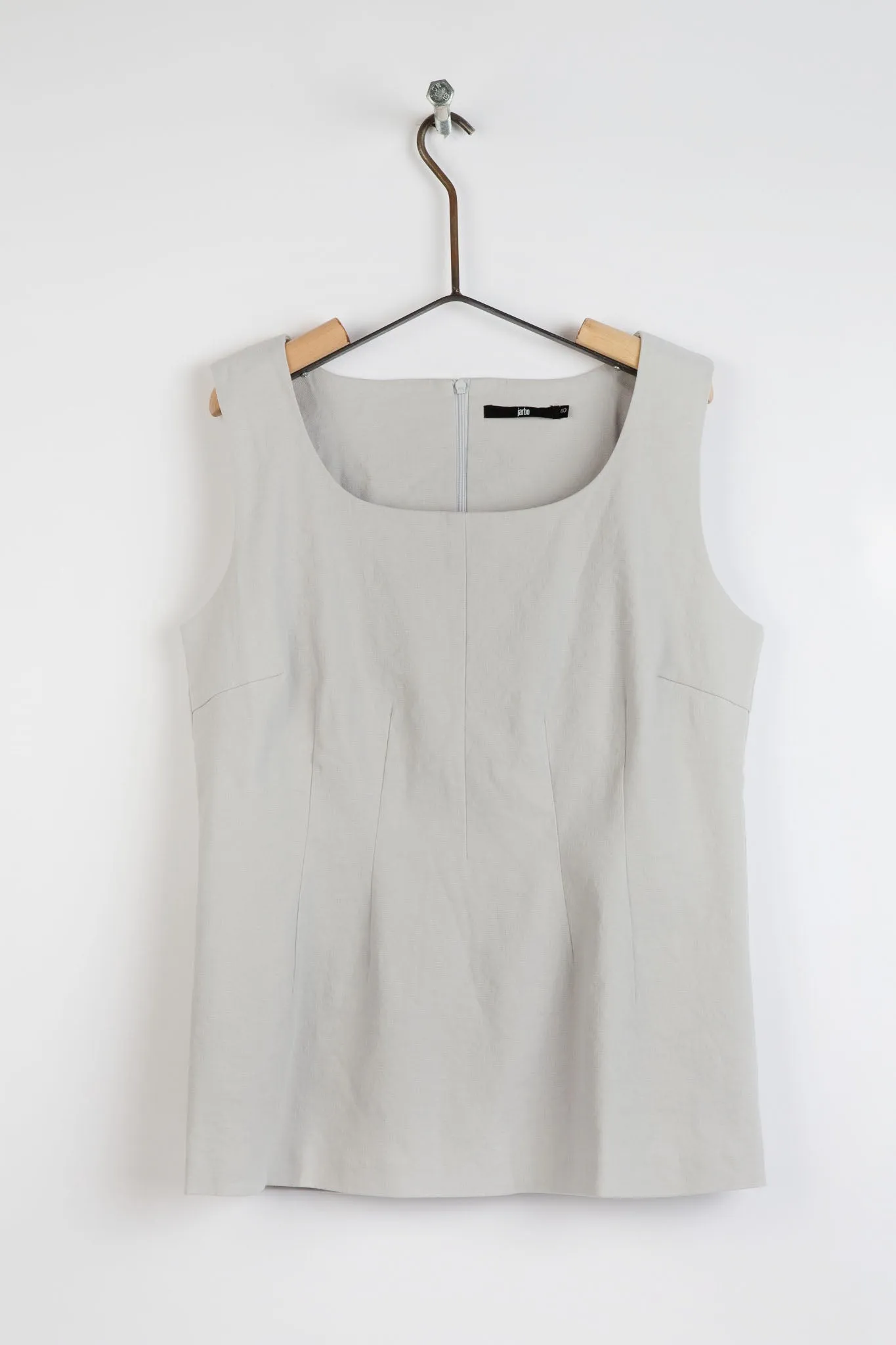 VANNA 5 DART TANK IN LINEN STRETCH - FINAL SALE