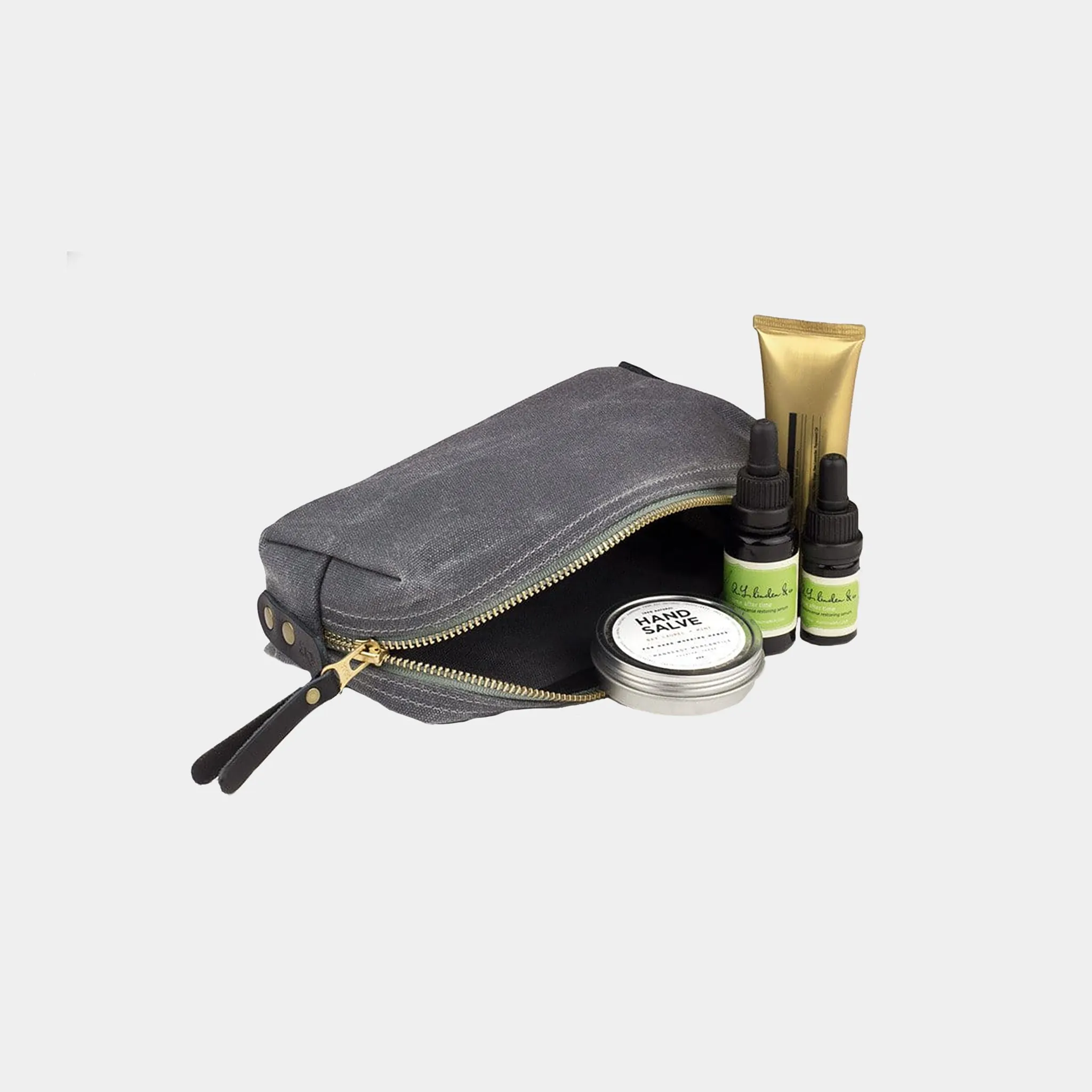 Waxed Canvas Dopp Kit